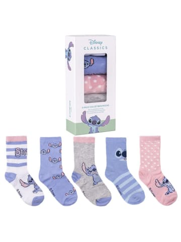 Lilo & Stitch Motiv-Socken 5 Paar Socken für Jungen & Mädchen 31/34