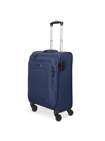 Franky Melbourne 3.0 4-Rollen Kabinentrolley 55 cm mit Dehnfalte in dark blue