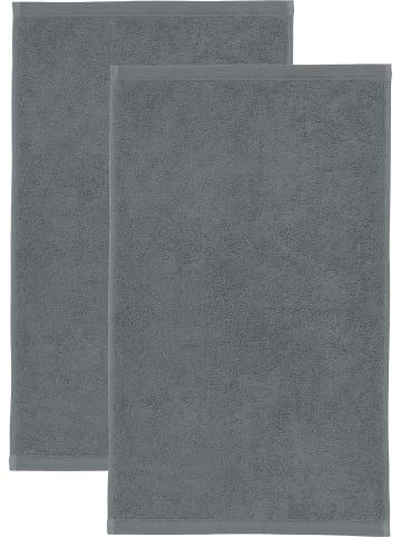 Erwin Müller Frottier Gästetuch 2er-Pack Heidenheim in grau