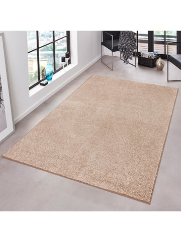 Hanse Home Teppich Pure Uni Taupe Creme