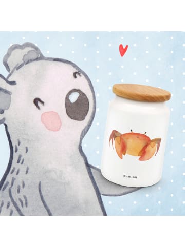 Mr. & Mrs. Panda Kaffeedose Sternzeichen Krebs ohne Spruch in Weiß