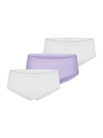 Schiesser Panty Invisible Cotton in zartlila,weiss,weiss