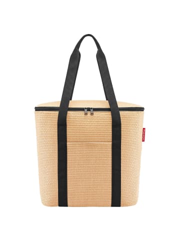 Reisenthel thermo shopper - Kühltasche 38 cm (twist powder blue) in raffia black