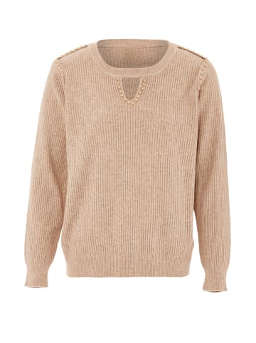 LEOMIA Strickpullover in Beige