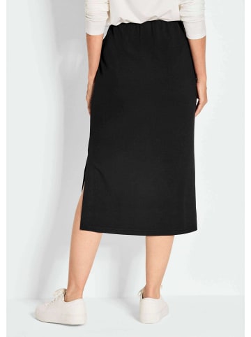 GOLDNER Midirock mit Schlupfbund in schwarz