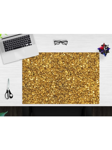 Cover-your-desk.de  Schreibtischunterlage – “Glitzernde Goldsteinchen“ (L)60 x (B)40 