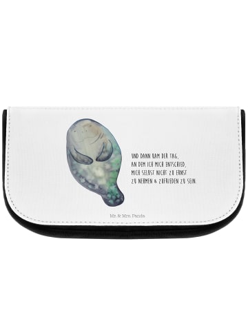 Mr. & Mrs. Panda kulturtäschchen Seekuh Happy mit Spruch in Weiß