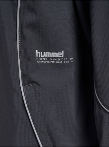 Hummel Trainingsjacke "Pulse Woven W Half Zip" in Grau