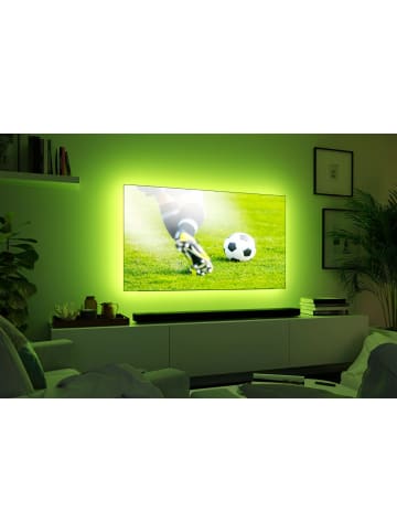 paulmann LED Streifen TV MaxLED 250 RGBW Comfort Sets TV 75 in silber