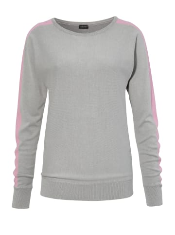Laura Scott Strickpullover in hellgrau-pink