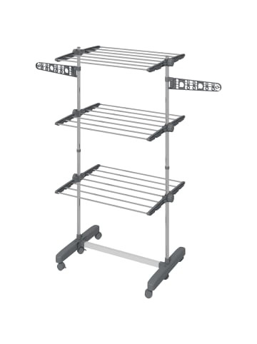 HOMCOM Wäscheständer in Grau 142L x 55B x 152H cm