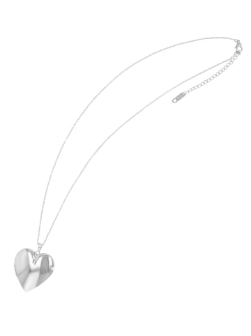 Adeliás Damen Halskette – Medaillon aus Edelstahl 45+5 in silber