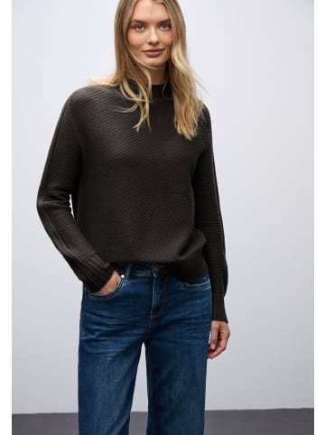 Street One Seamless Structure Sweater in Darkest Brown