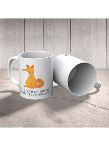 Mr. & Mrs. Panda Kindertasse Einhorn Wunsch mit Spruch in Weiß