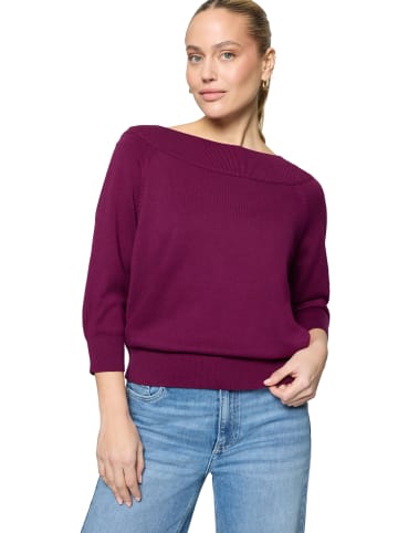 Zero  Strickpullover im Camen-Look in Magenta Purple
