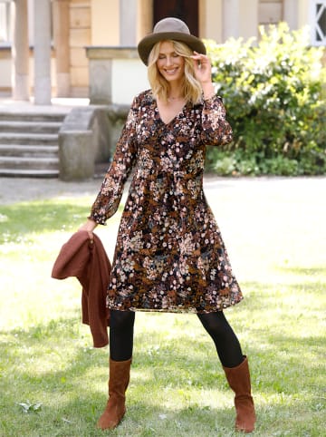 WITT WEIDEN Druckkleid in schwarz-bedruckt