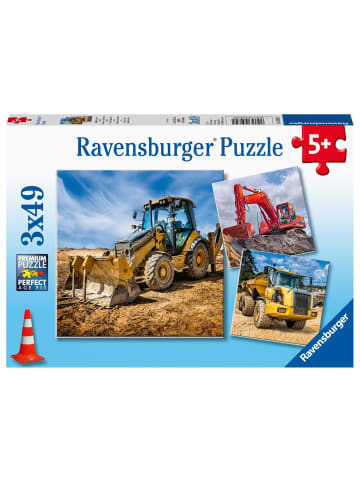 Ravensburger Ravensburger Kinderpuzzle - 05032 Baufahrzeuge im Einsatz - Puzzle für Kinder...