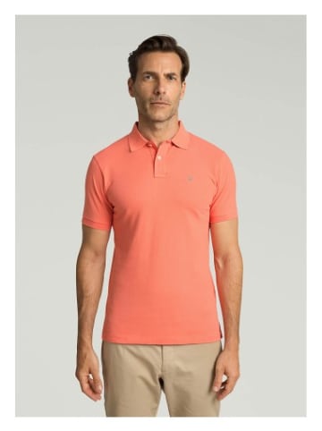 Hackett London Polo in Orange / Grau