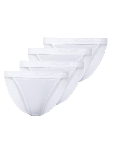 Skiny 4er Pack Tanga in white