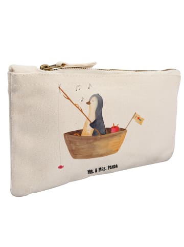 Mr. & Mrs. Panda Federtasche Pinguin Angelboot ohne Spruch in Weiß