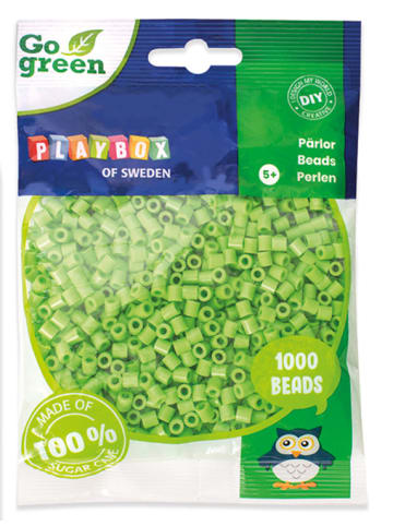 Playbox Bügelperlen Go green Midi 1000 Stk. hellgrün - ab 5 Jahren