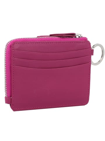 Braun Büffel Joy Kreditkartenetui RFID Schutz Leder 11 cm in purple plum