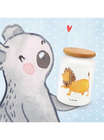 Mr. & Mrs. Panda Kaffeedose Sternzeichen Löwe ohne Spruch in Weiß