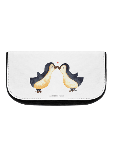 Mr. & Mrs. Panda Schminktasche Pinguin Liebe ohne Spruch in Weiß