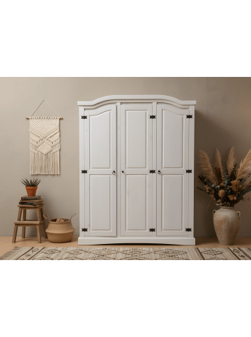 ebuy24 Kleiderschrank New Mexico Weiß 152 x 54 cm