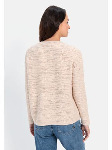 Camel Active Strickpullover aus recyceltem Polyester in Beige