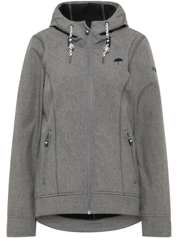 Schmuddelwedda Softshelljacke in Grau Melange Aop