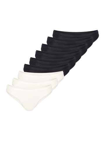 Sloggi Mini Slip GO Daily Cotton in Schwarz / weiß