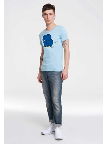 Logoshirt T-Shirt Sendung mit der Maus - Elefant in hellblau