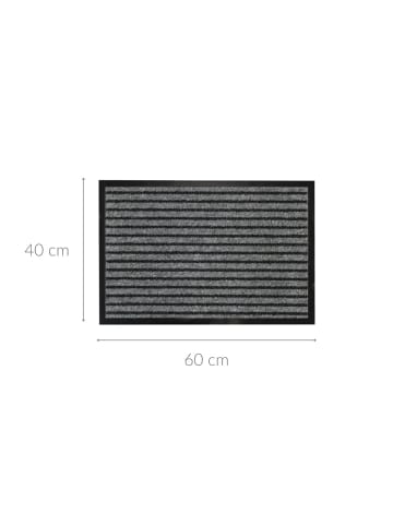 Douceur d’Intérieur Türmatte in anthrazitfarben