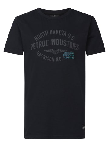 Petrol Industries T-Shirt mit Aufdruck Taylor in Schwarz