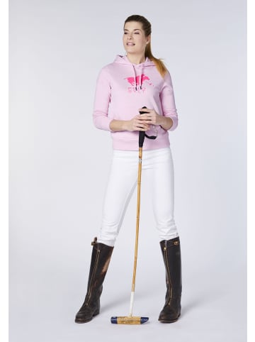 Polo Sylt Hoodie mit Glitter-Motiv in Rosa