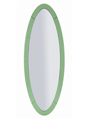 Mauro Ferretti Wandspiegel mit grünem Glasrahmen, 55 x 2 x 150 cm
