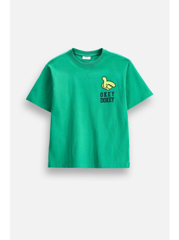 Coccodrillo Baumwoll-T-Shirt mit kurzen Ärmeln in grün