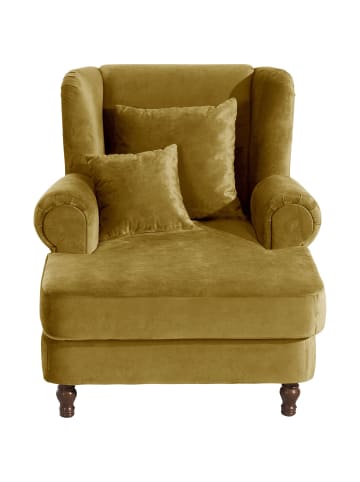 58 aufm Kessel XXL Sessel inkl. Kissen Karley Samtvelours mais