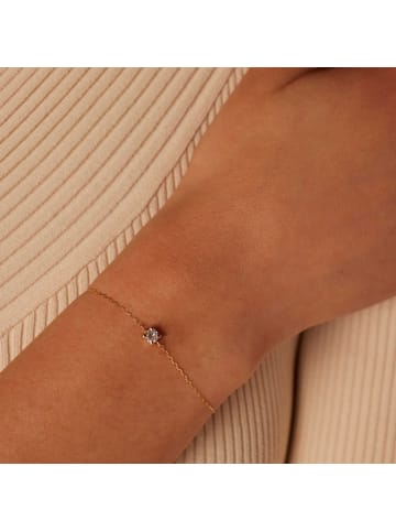 Lucardi 585 Gold Armband  Quadratisch