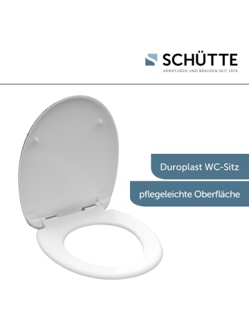 Schütte Duroplast WC Sitz LIGHTHOUSE mit Absenkautomatik - (L) 45 x (B) 37 x (H) 4 cm