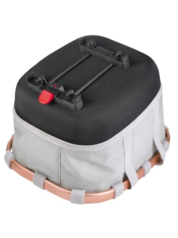 KLICKfix Bikebasket GT für Racktime in grau