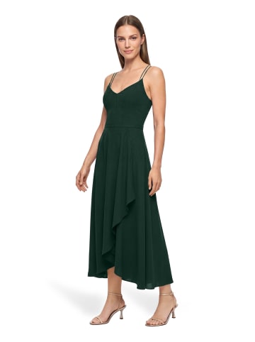 Vera Mont Abendkleid mit Volant in Dark Moss
