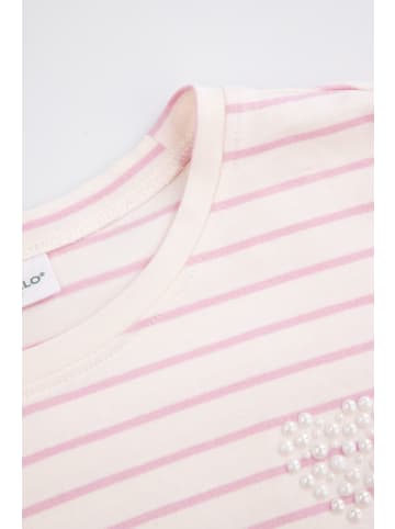 Coccodrillo Langarmshirt in gedämpftes Rosa