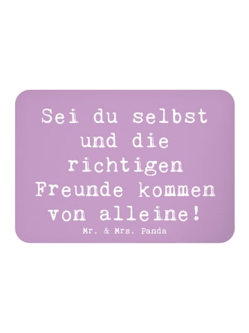 Mr. & Mrs. Panda Kühlschrankmagnet Spruch Neue Freunde finden mi... in Lavendeltraum