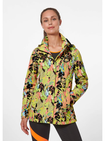 MADELEINE Bedruckte Outdoorjacke mit Kapuze in limone / multicolor