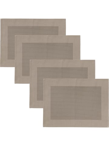 Erwin Müller Tischset 4er-Pack Lissabon in cappuccino