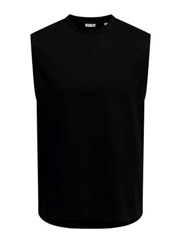 Only&Sons Tank-Top 'Caspian Airflex Boxy' in schwarz