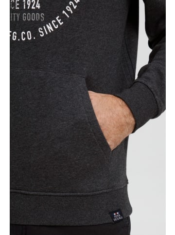 FQ1924 Kapuzenpullover FQThorin 21900110-ME Moderner Kapuzenpullover mit Print in Grau