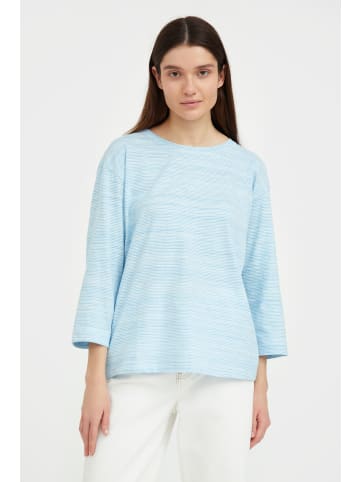 Finn Flare Langarmshirt Gestreift in blue